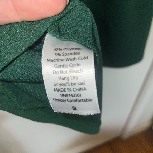 LuLaRoe Casual Dress with pockets. Size small. Green. - Picture 5 of 8